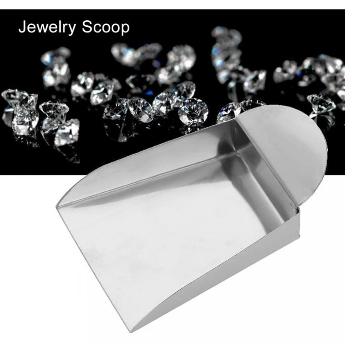 Mini Łopatka kwadratowa, Łopatka z kamieniem szlachetnym, Łopatka do biżuterii z uchwytem płytkowym 2